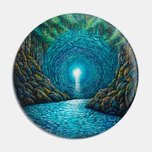 Majestic Waters: The Power and Grace of Waterfall Art Pin