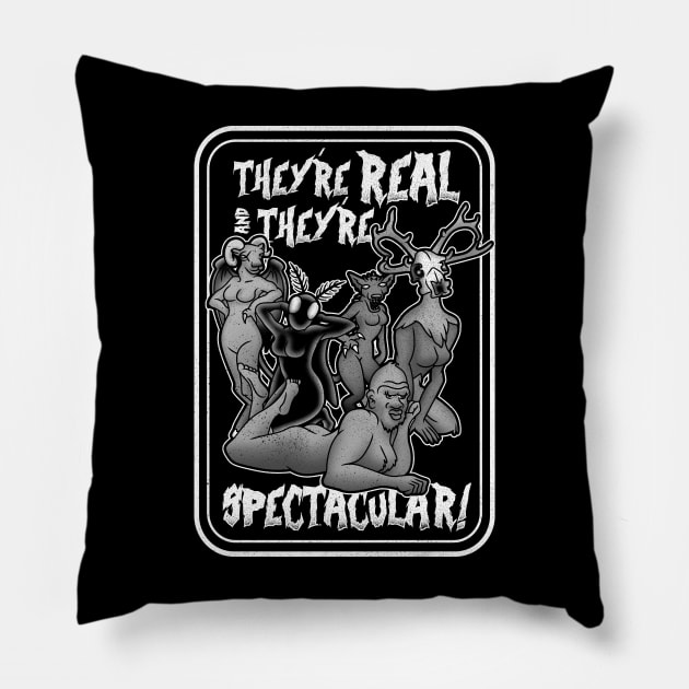 Spectacular Cryptids Pillow by dann