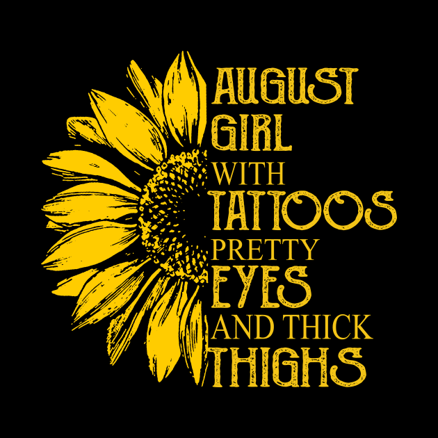 August Girl With Tattoos Pretty Eyes And Thick Thighs by Rumsa