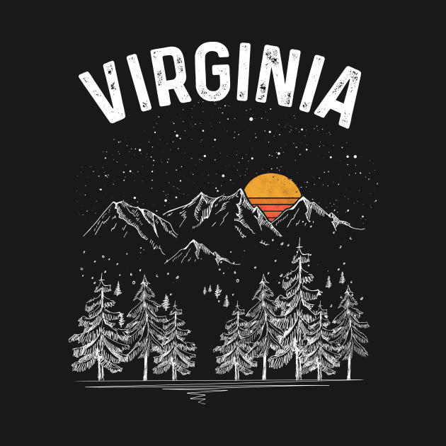 Vintage Retro Virginia State by DanYoungOfficial