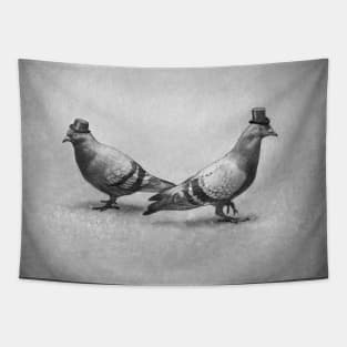 Posh Pigeons Tapestry