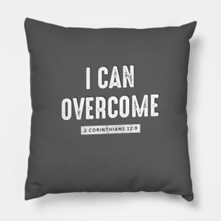 I Can Overcome Bible Verse Pillow