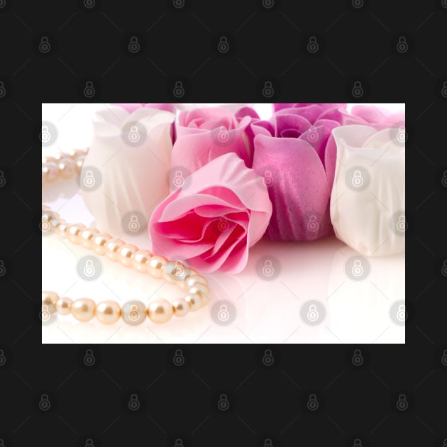 Soap roses and pearl necklace by homydesign