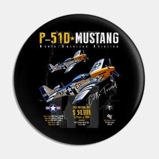 P51 Mustang WW2 Fighter Plane Pin