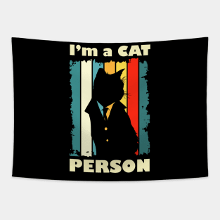 I am a cat person | Funny Cat lover Tapestry
