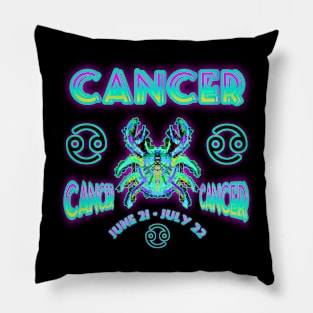 Cancer 9a Black Pillow