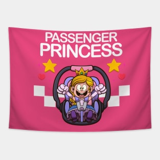 Passenger Princess Car Racer Tapestry