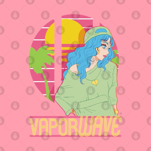 Vaporwave Girl by DaphInteresting