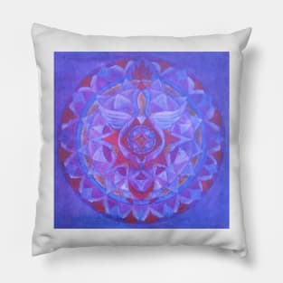 Angel of Hope free-hand mandala Pillow