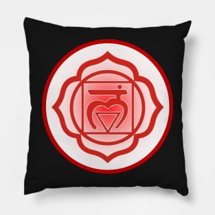 Grounded and balanced Root Chakra- Blue Pillow