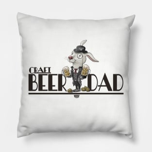 Craft Beer Rabbit Dad Pillow