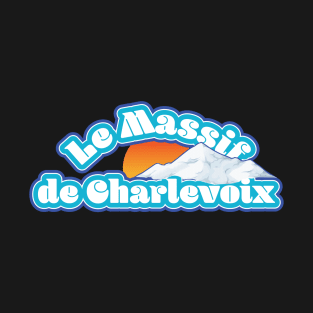 Le Massif de Charlevoix Vintage Mountain Sunset T-Shirt