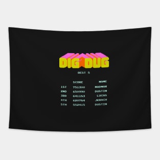 Dig Dug High Score Tapestry