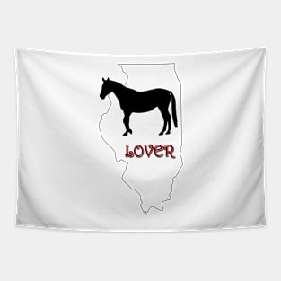 Illinois Horse Lover Gifts Tapestry