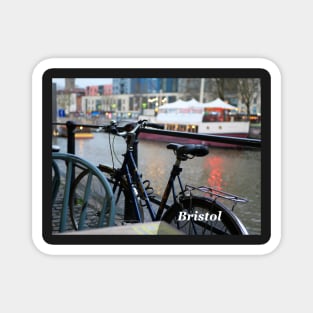 Cycle at Bristol Harbour England UK Magnet