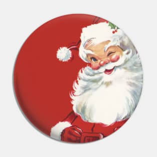 Retro Santa Claus Pin