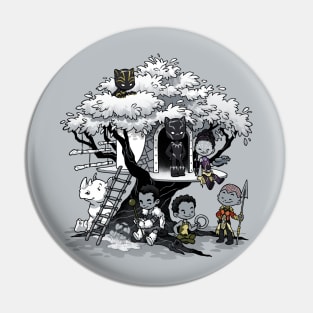 African Tree House Pin