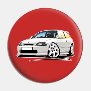 Honda Civic (EK9) Type-R White Pin