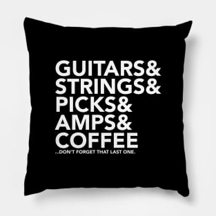 The Guitar List Pillow