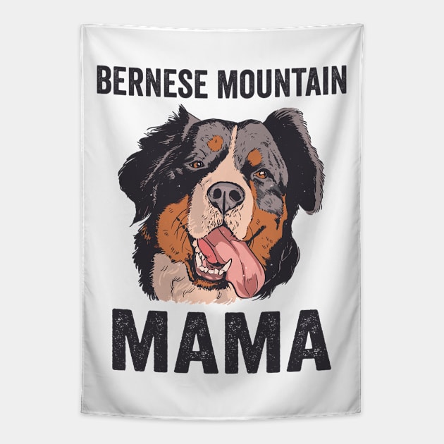 Bernese Mountain Dog Mom Tapestry by Visual Vibes