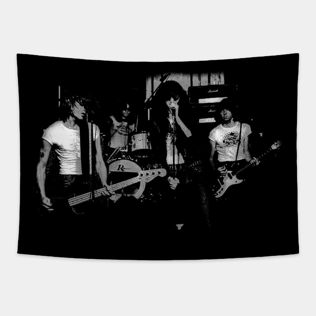 Graphic Vintage Ramones Gifts Ideas Music Tapestry by QueenSNAKE