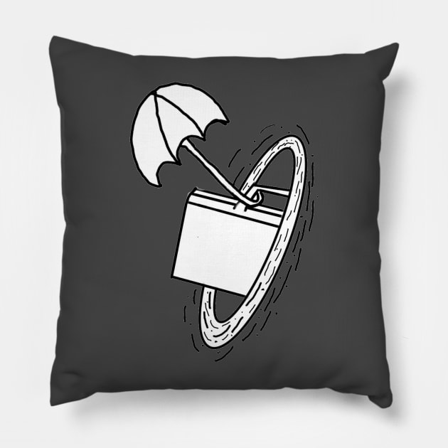 Umbrella briefcase in portal character inspired Pillow by system51