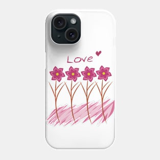 Pink Flowers Phone Case