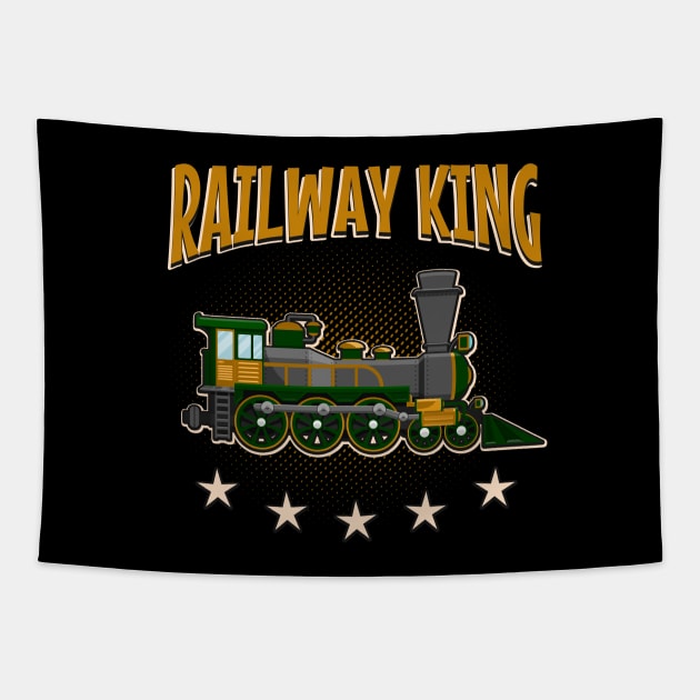 Railway King Tapestry by Foxxy Merch