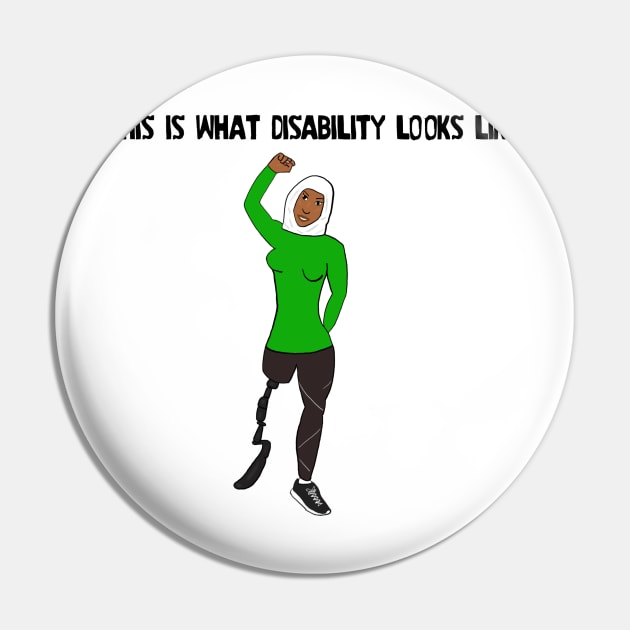 This Is What Disability Looks Like Amputee Pin by Dissent Clothing