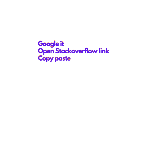 Google / Stackoverflow / Copy & Paste - colorful by janvandenenden