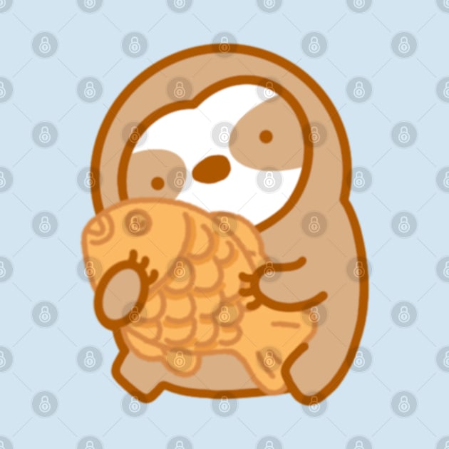 Cute Taiyaki Bungeoppang Sloth by theslothinme