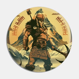 Viking Warrior Pin