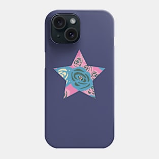 Retro Rose Star. Phone Case