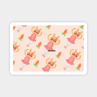 bunny ballet dance Magnet