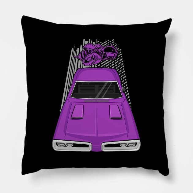 Dodge Coronet Super Bee 1970 - purple Pillow by V8social