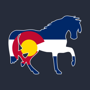 Colorado Flag Horse T-Shirt