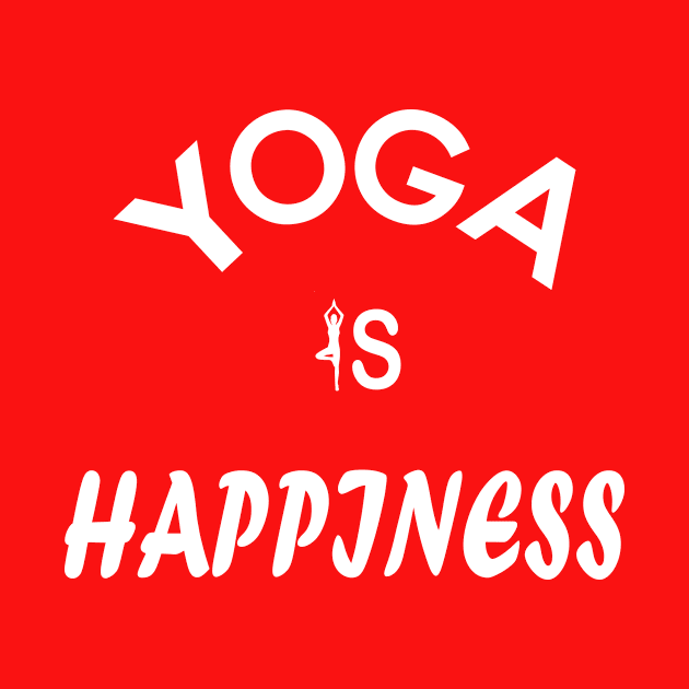 Yoga is happiness by Koolstudio