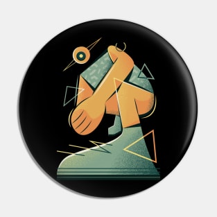 Drone headed breakdancer Pin