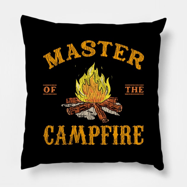 Master Of The Campfire Master Camping Pillow by kimmygoderteart