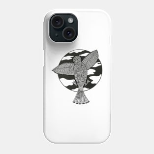 Sparrow in flight Phone Case