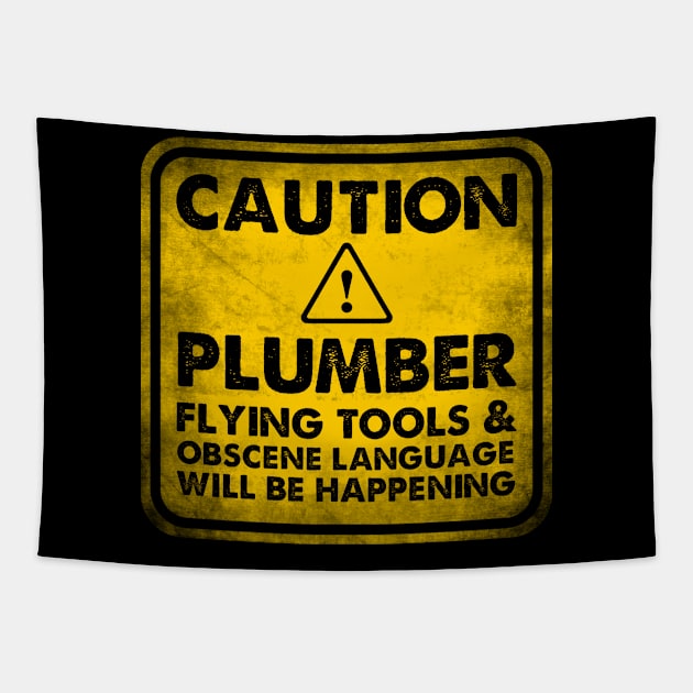 Plumber job appreciation . Perfect present for mother dad friend him or her Tapestry by SerenityByAlex