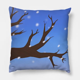 Winter tree Pillow