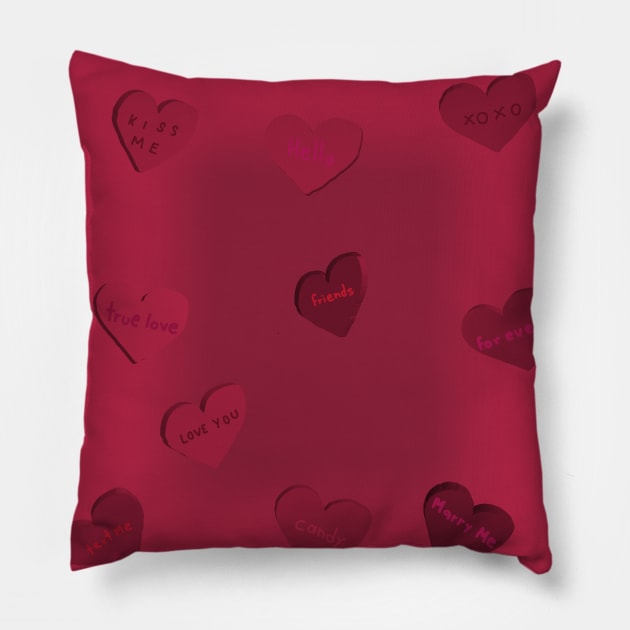 corazones de dulce Pillow by helenheredia