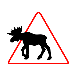 Moose crossing - scandinavia T-Shirt