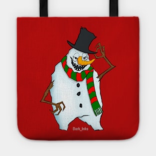 Christmas Snowman Tote