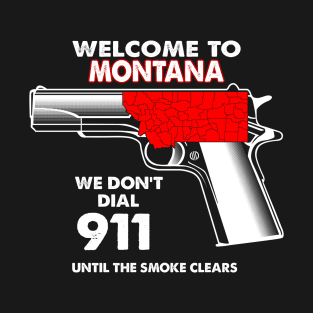 Welcome To Montana 2nd Amendment Funny Gun Lover Owner T-Shirt