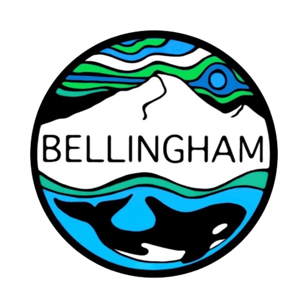 Bellingham Washington Orca - Color Version by alepekaarts