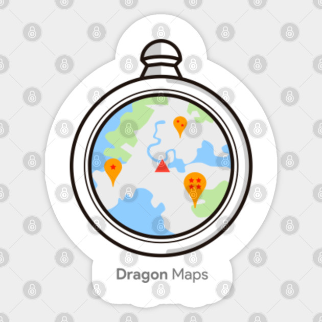 Dragon Ball Maps Dragon Ball Z Sticker Teepublic