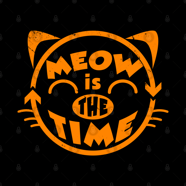 Funny Cute Cat Meow Typography Funny Saying Gift For Cat Lovers by BoggsNicolas