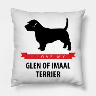 I Love My Glen of Imaal Terrier Pillow